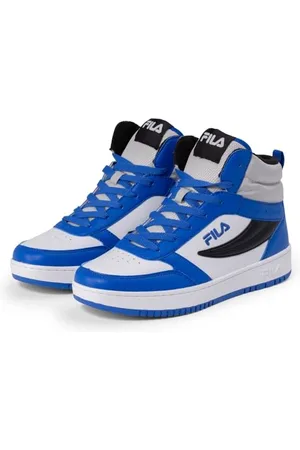 Fila REGA NF Mid Teens, Scarpe da Ginnastica, White-Prime Blue, 37 EU