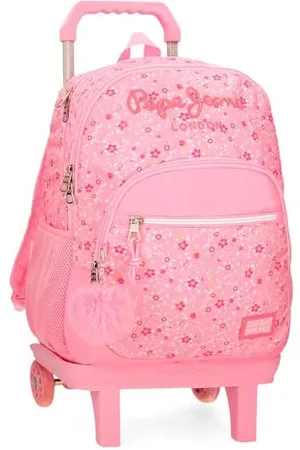 Pepe Jeans Alenka Zaino doppio scomparto con carrello portatile 15,6 pollici 32 x 44 x 22 cm Poliestere 24,68 L by Joumma Bags, , Taglia unica, Zaino doppio scomparto con carrello