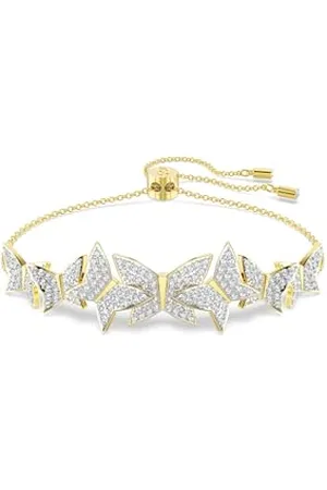 Swarovski Bracciale Lilia Idyllia, farfalla, , tono oro placcato, M