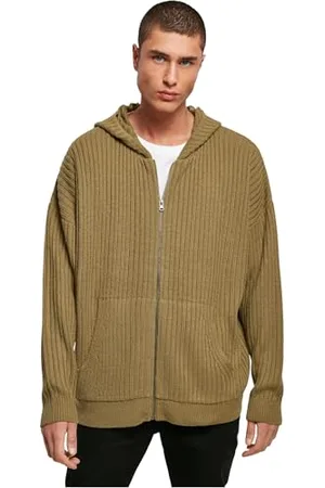 Urban classics Felpa con Cappuccio in Maglia con Zip, , M Uomo