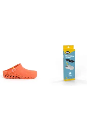Scholl Clog Evo Arancione Solette Antistatiche PRO in Memory Cushion per Clog Evo - Arancione/Nero