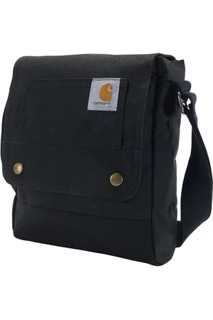 Carhartt Borsa a tracolla resistente e regolabile con patta sopra chiusura a scatto, Unisex-Adulto, (nero), Taglia unica