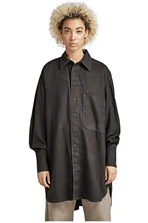 G-Star Donna Oversized Boyfriend Shirt, (cloack gd woodland camo D22492-D221-D471), L