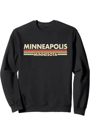 Graphic Club Inc. Minneapolis - Minnesota - Vintage / Retro Stripes - Classic Felpa