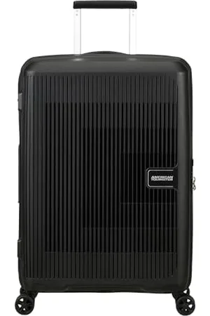 American Tourister Aerostep - Spinner M, Valigia Espandibile, 67 cm, 66.5/72.5 L, (Black)