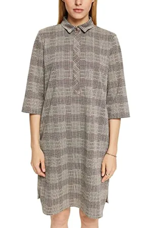 ESPRIT 992EO1E314 Vestito, 057/Ice 3, 46 Donna