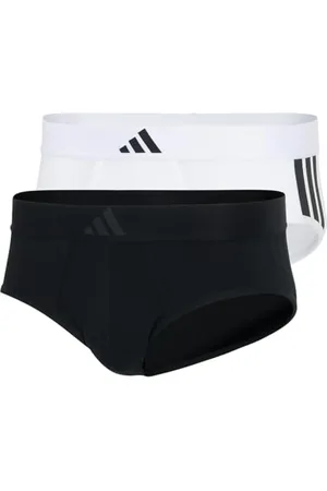 adidas Herren Unterwäsche Slip 2er Pack-Low Rise Brief (2pk) -Active Flex Cotton 3 Stripes Intimo, , XXL Uomo