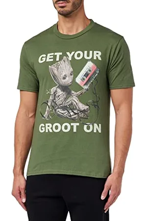 Marvel Megugamts072 T-Shirt, Cachi, L Uomo
