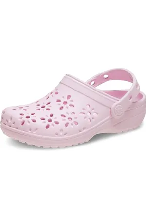 Crocs Classic Floral Cut out Clog T, Zoccoli Unisex - Bambini e Ragazzi, , 20/21 EU