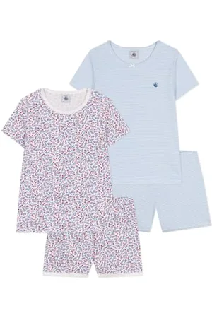 Petit Bateau A0d6r Pigiama, , 3 Anni (Pacco da 2) Bambina