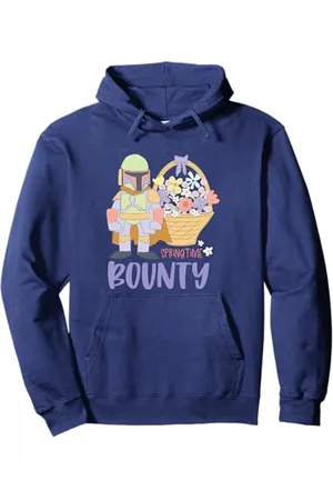 STAR WARS Spring Time Cute Bounty Boba Pastel Colors Logo Felpa con Cappuccio