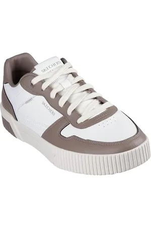 Skechers Jade STRANE, Scarpe da Ginnastica Uomo, White, 47.5 EU