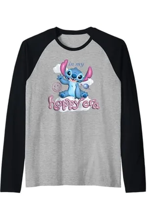 Disney Lilo & Stitch Bubble Pop "In My Happy Era" Stitch Maglia con Maniche Raglan