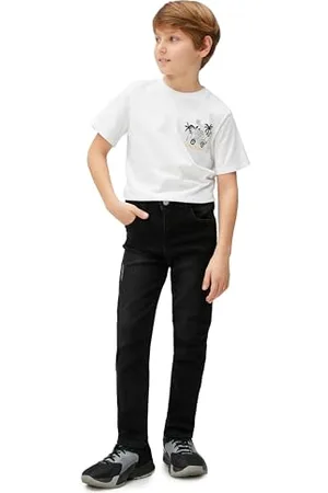 Koton Palm Printed Detail Short Sleeve T-Shirt Crew Neck Cotton, T-Shirt Bambino, (000)