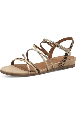 Tamaris Damen 1-28103-42, Sandali Bassi Donna, Beige, 39 EU