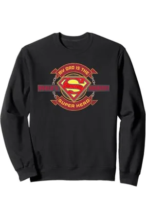 DC Comics Originals WB Superman DC Logo Festa del papà Greatest Dad Super Hero Felpa