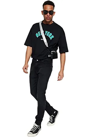 Trendyol Black Male Skinny Jeans, 36 Uomini