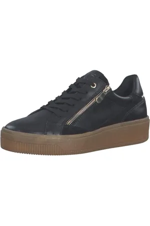 Marco Tozzi Donna 2-2-23769-29, Scarpe da Ginnastica, Colore: Nero e Oro, 40 EU