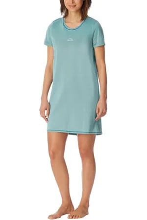 Schiesser Damen Nachthemd Kurzarm-Casual Essentials Set di Pigiama, , 52 Donna