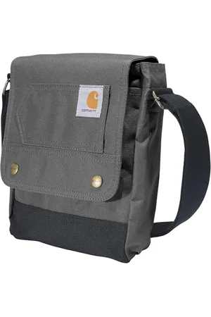 Carhartt Borsa a tracolla resistente e regolabile con patta sopra chiusura a scatto, Unisex-Adulto, (Gravel), Taglia unica