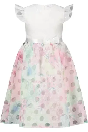 Salt & Pepper BY KIDS PARK Girls Dress Dots And Flowers Vestito da Gioco, , 140 Bambina
