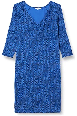 Noppies Dress Ankara Nursing 3/4 all Over Print Vestito, Peacoat-P590, 44 Donna