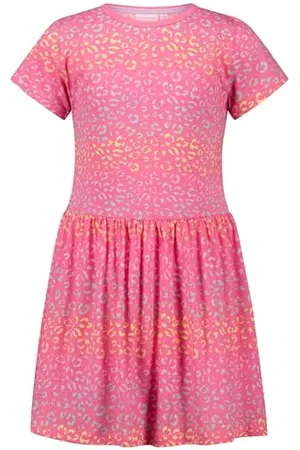 Salt & Pepper BY KIDS PARK Girls Jersey Dress Animal AOP Vestito da Gioco, , 140 Bambina