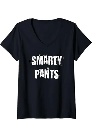Buy Cool Shirts Donna Pantaloni Smarty Maglietta con Collo a V