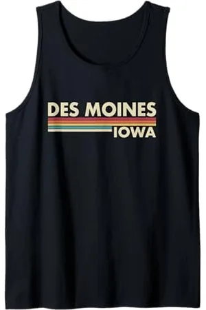 Graphic Club Inc. Des Moine Iowa - Strisce vintage / retrò classiche Canotta