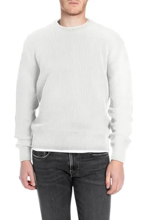Replay Uk4722 Pullover, 011 Bianco Naturale, XS Uomo