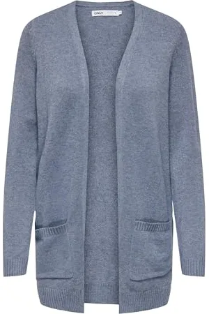 ONLY Onllesly L/S Open Cardigan Knt Noos, Vendimia Índigo, XL Donna