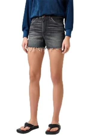 Wrangler Pantaloncini da Cowboy, 3 Pollici Denim, , 32W Donna
