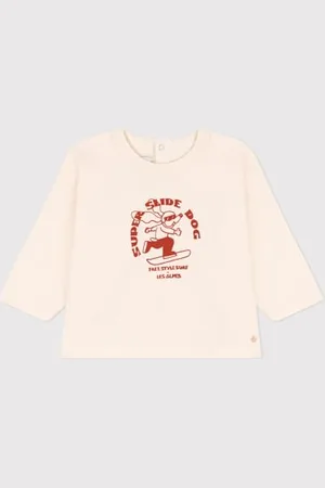 Petit Bateau A08G7, Maglietta a maniche lunghe Bimbo 0-24, , 6 mesi