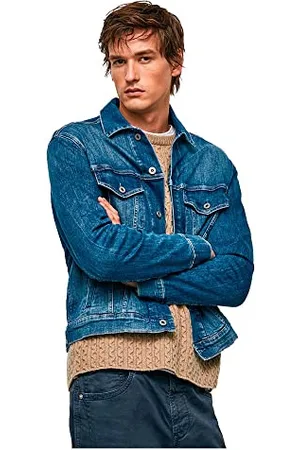 Pepe Jeans Pinner, Giacca in jeans Uomo, (Denim-hp2), M
