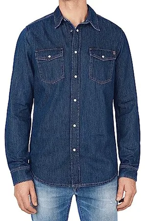 Pepe Jeans Hammond, Camicia di jeans Uomo, (Denim-xv9), M