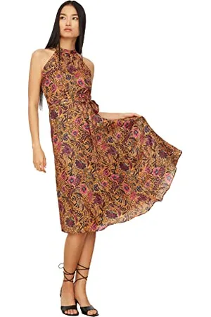Trendyol Donna Abito Midi A-Line Regular Fit in Tessuto, , 68