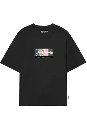 JACK & JONES Jorportland Block Branding SS Crew Neck T-Shirt, , L Uomo