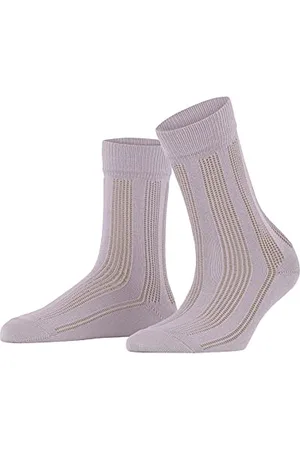 Falke Baby Needle W SO cotone tinta unita 1 paio, Calzini Donna, (Silver Iris 8274), 39-42