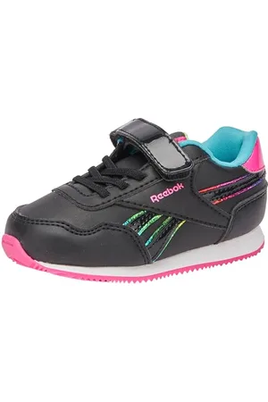 Reebok Royal CL Jog 3.0 1V, Sneaker Bimba 0-24, CBLACK/LASPIN/CBLACK, 21 EU