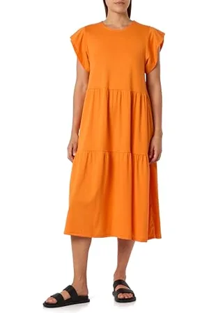 VILA Visummer S/S Midi Dress /1 Abito, , L Donna