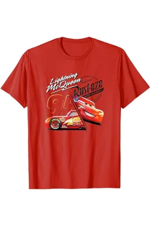 Disney Pixar Cars Lightning Mcqueen Rusteze Maglietta