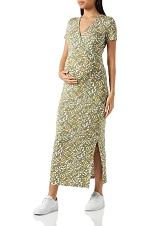 Mama;licious Mllinnett Tess SS Jrs al Dress 2f A Vestito Premaman, , M Donna