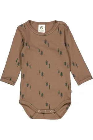 Müsli By Green Cotton Pine l/s Body Livello Base, Shade/Balance Green/Bark, 68 Neonati