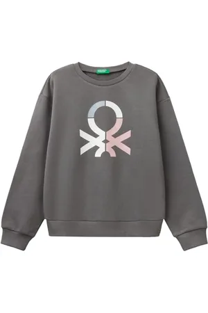 Benetton Maglia G/C M/L 3J68C10MX Felpa Senza Cappuccio, , 130 cm Bambina