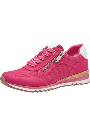 Marco Tozzi Sneakers Donna Basse con Lacci e Zip, Rosa , 40 EU