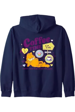 Garfield Gatto del caffè Felpa con Cappuccio