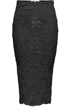 ONLY Onlalberte MW Long Skirt Wvn Gonna Lunga, , XL Donna
