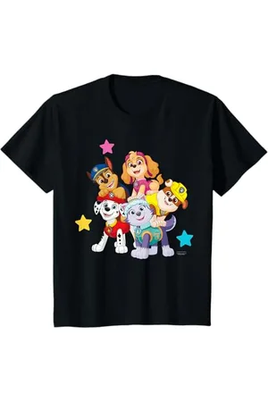Paw Patrol Bambino - Marshall Rubble Chase Skye Everest Stelle Maglietta