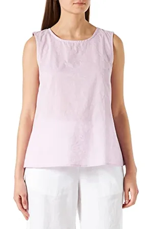 Schiesser Top 0/0 Arm Parte Superiore del Pigiama, Lilla, 50 Donna