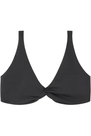 Women secret Black Neoprene Full Coverage Bikini Top Reggiseno, , 90D Donna